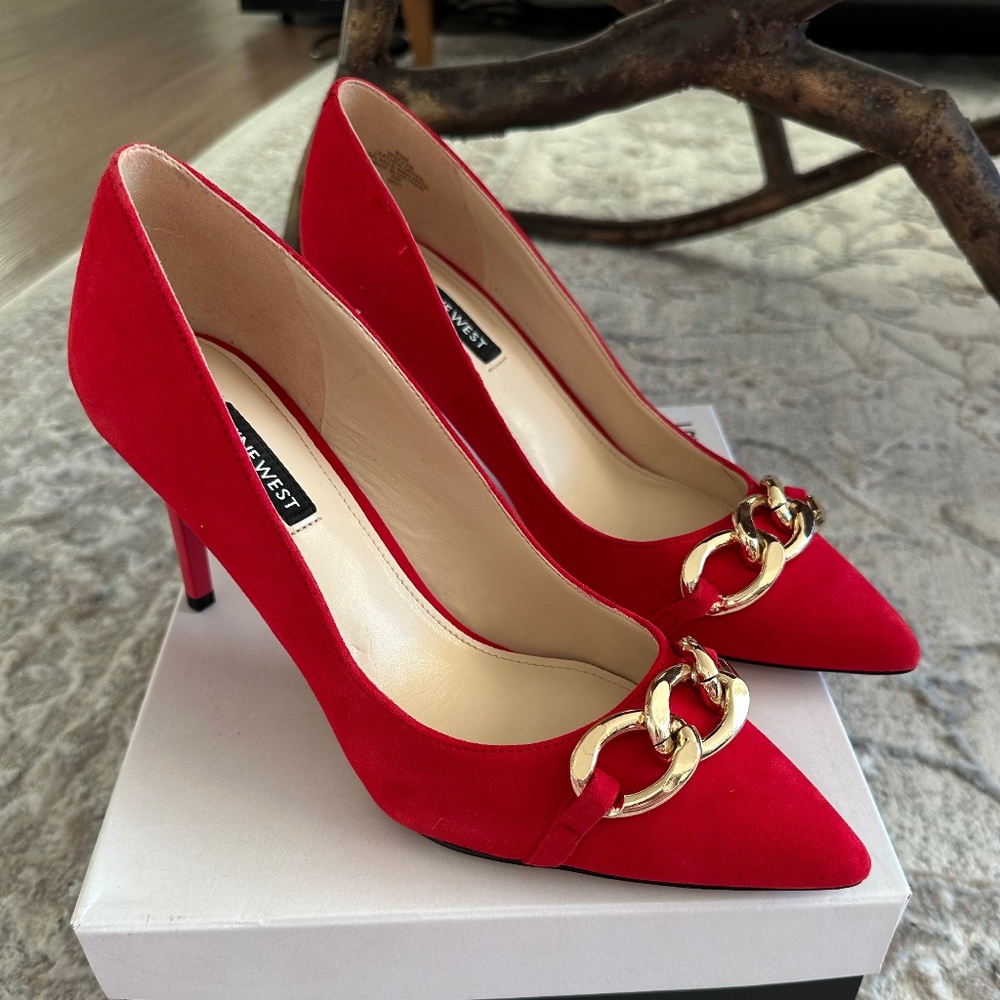 Nine West Ezzie Red Pump